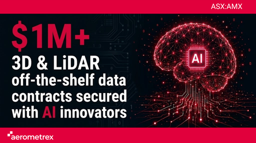 Aerometrex secures significant off-the-shelf data contracts with AI innovators
