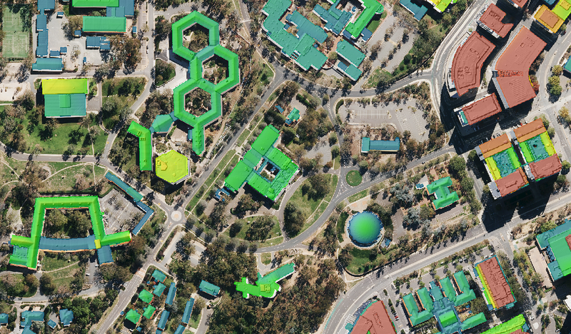 LiDAR-derived Building Height Model