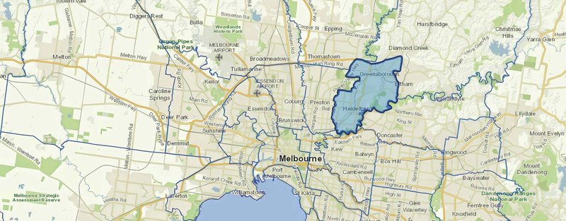 Banyule City Council Boundary